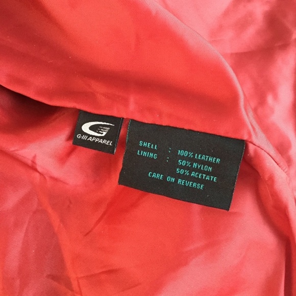 Siena Studio SZ S Burgundy Leather Jacket - Picture 6 of 7